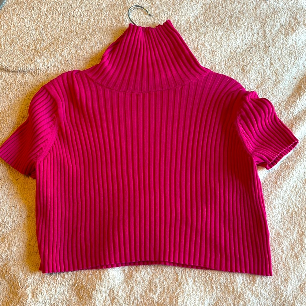 Pink STAUD crop top